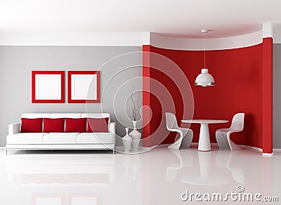 Contemporary Dining Rooms on Home   Royalty Free Stock Image  Contemporary Dining Room