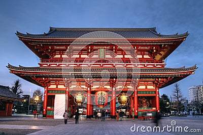 Gate At Senso-ji Temple, Asakusa, Tokyo, Japan